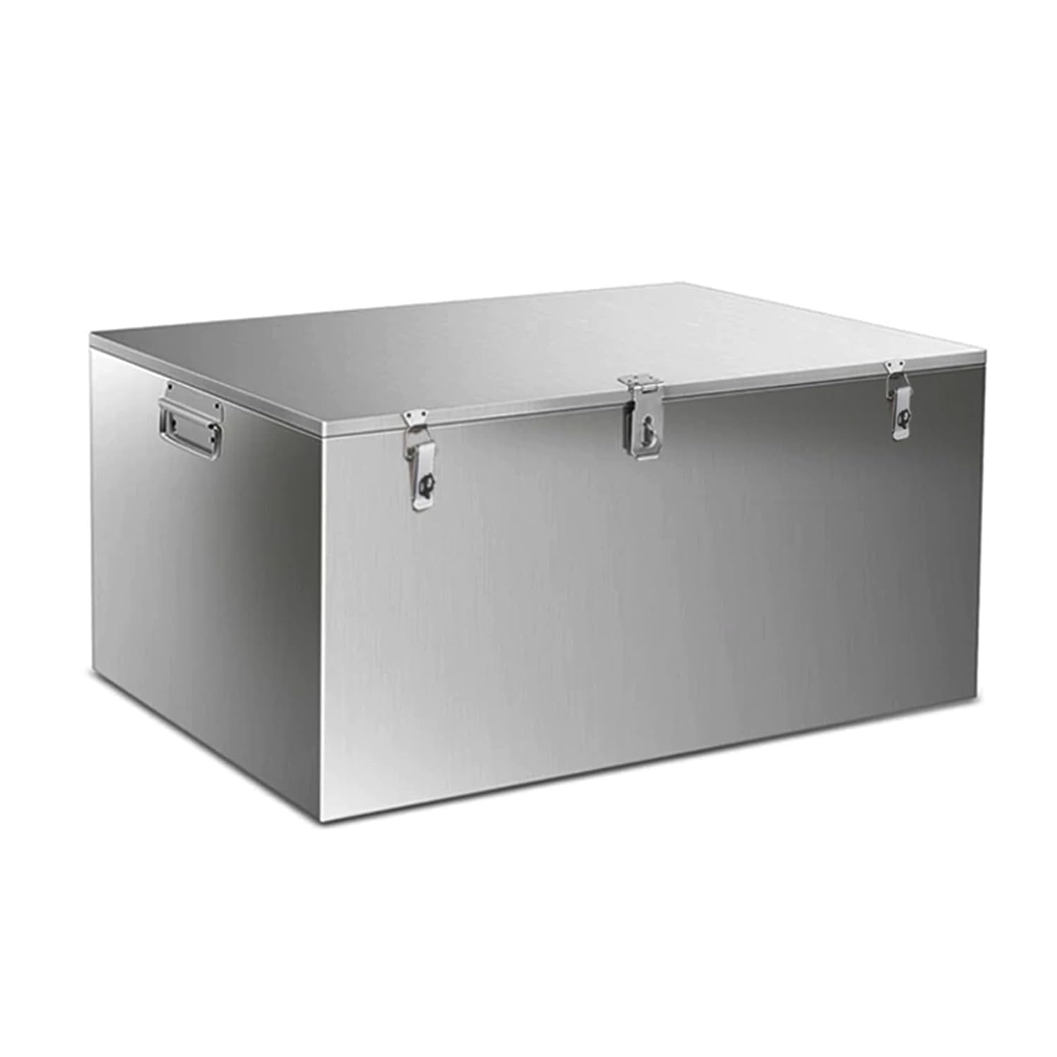 Cassetta degli attrezzi, resistente in acciaio inox, impermeabile, con serratura e maniglie ergonomiche, per garage e casa, organizer portatile antiruggine
