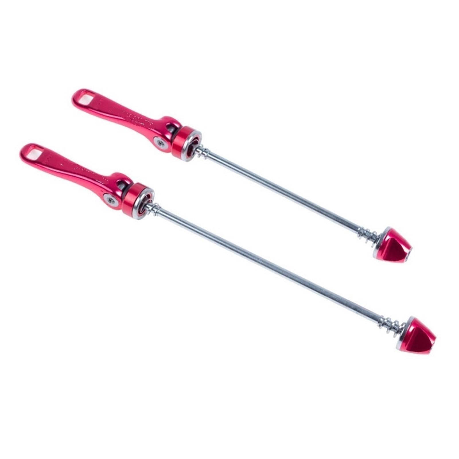 Cycling Quick Releases 2Pcs 210/245mm Bicycle Skewer Bicycle Quick Release Lever Axis MTB Road Bike Wheel Hub Skewers Quick Release Axle Bike Accessory Bicycle Skewer (Color : Rose Red)