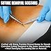 HADIZ Suture Removal Kit Includes Suture Removal Scissor Forceps Stainless Steel Suture Removal Tools