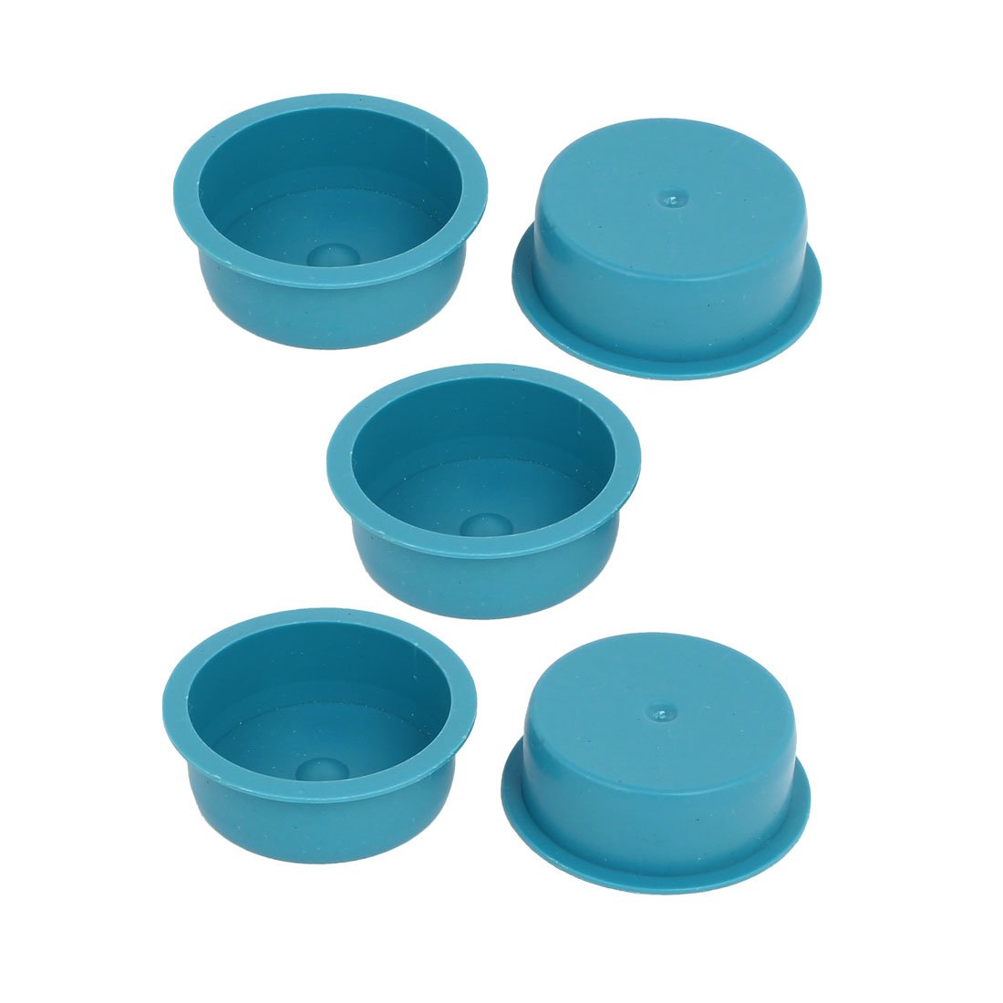 Aexit 50mm Flange Luer Fittings Mounted Tapered Hole Stoppers Waterproof Caps Baby Luer Cap Fittings Blue 5pcs