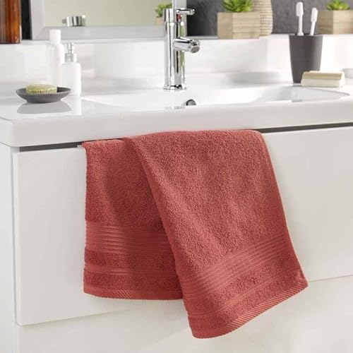 Paris Prix Serviette de Toilette Tendresse 50x90cm Terracotta Cover