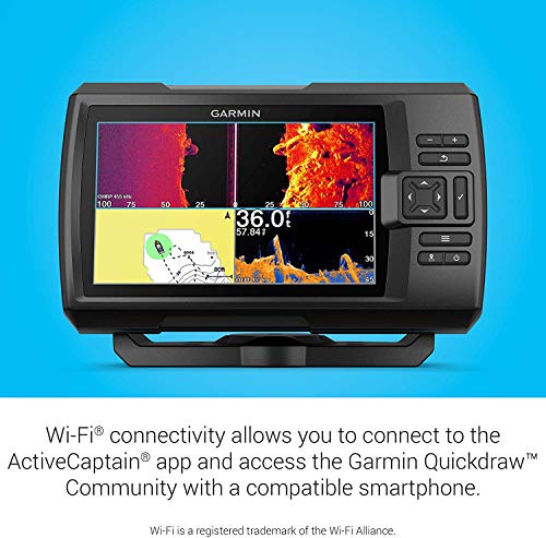Garmin Striker Vivid 7Sv Bundle With Transducer And Protective Cover, 7-Inch Color Fishfinder, Vivid Scanning Sonar Color Palettes 010-02553-00 #TOP5