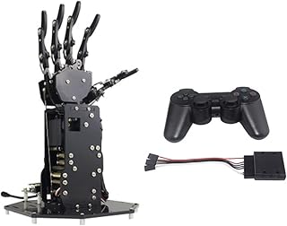 LXSWY robot arm Robot palm 5 finger independent movement DIY mode mechanical robot palm PS2 handle controller robot parts ( Color : Option two )