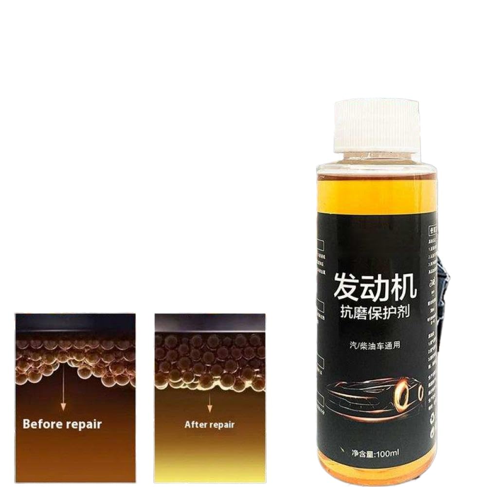 Additivo liquido per olio motore, forte combustione, riduzione del rumore, agente protettivo antiusura, 100 ml, compatibile con parti di motociclette automobilistiche