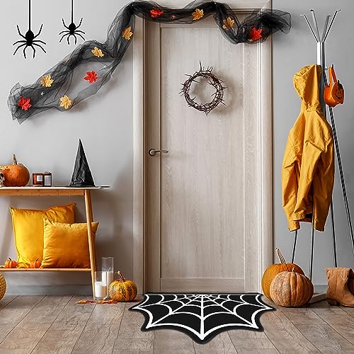 Tapetes de baño de araña Halloween 3 piezas 80x40 cm miniatura 2