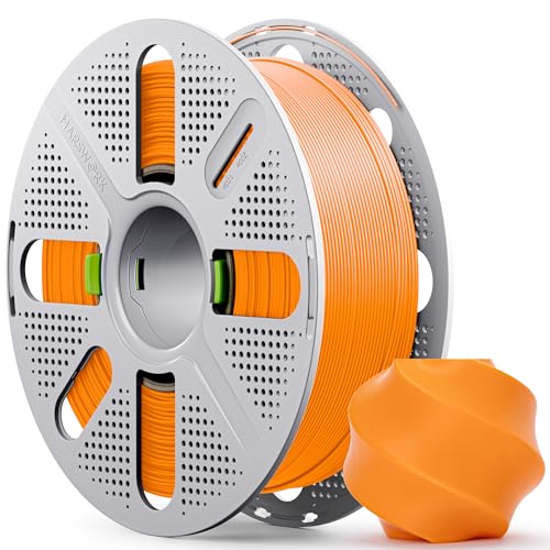 Image of PLA Basic, Pre-Dried Filament with Quick-Swap Reusable Spool 1kg (2.2lbs), 1.75mm 3D Printing Filament, Compatible with Bambu Lab 3D Printers - Pumpkin Orange