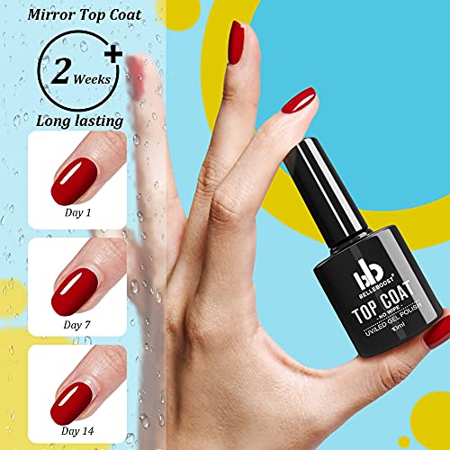 Matte Top Coat High Gloss Top Coat Base Coat Top Coat Gel Set,No Wipe Top Coat Resin Gel Nail Polish Glue Soak Off UV/LED Lamp Long Lasting And Shine For Nail Art(3Pcs,10ml/Bottle)