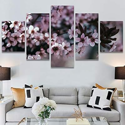 SIGNWIN 5 Panel Canvas Wall Art Modern Art...