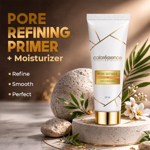 Image of Coloressence 3in1 Moisturizer and Primer for Face, 20ml | All Skin Types | Pore Refiner | Makeup Base | Hydrating, Lightweight, Long Lasting | Pore Minimizer