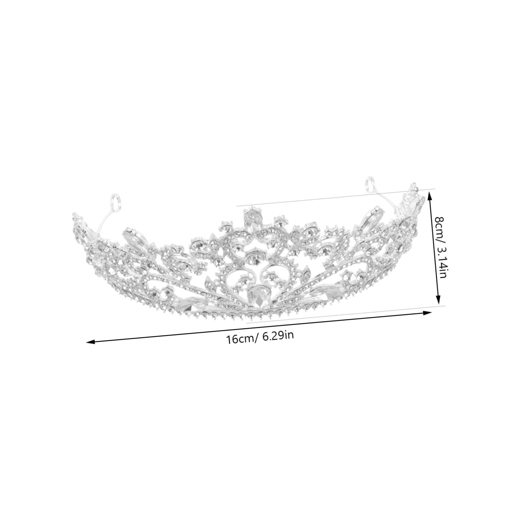 Coroncina Cristallo per Sposa Accessorio per Matrimonio e Feste e Resistente Adatto Cerimonie e Celebrazioni per Bride e Damigelle