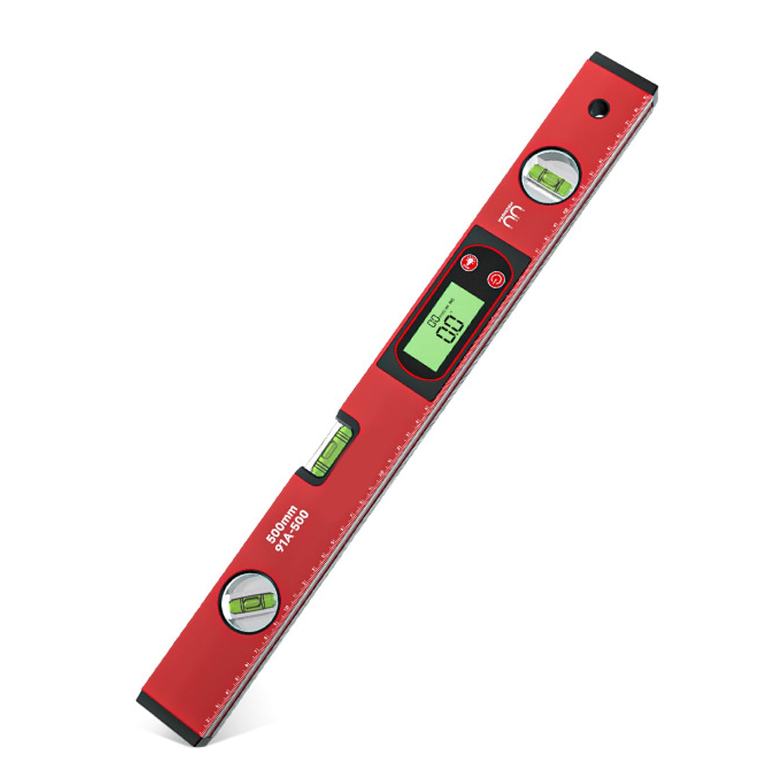 Regla electrónica digital de nivel y medidor de precisión ± 0,1°, construcción de aluminio para entusiastas del bricolaje, base magnética