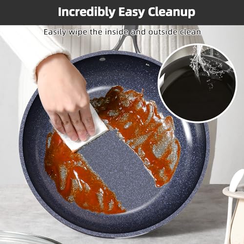 Image of Nuwave Lux 13pc Forged Lightweight Cookware Set PFAS Free, Healthy G10 Duralon Ceramic Coating, Ultra Non-Stick, Stay-Cool Handles, Works on All Cooktops & Induction Ready
