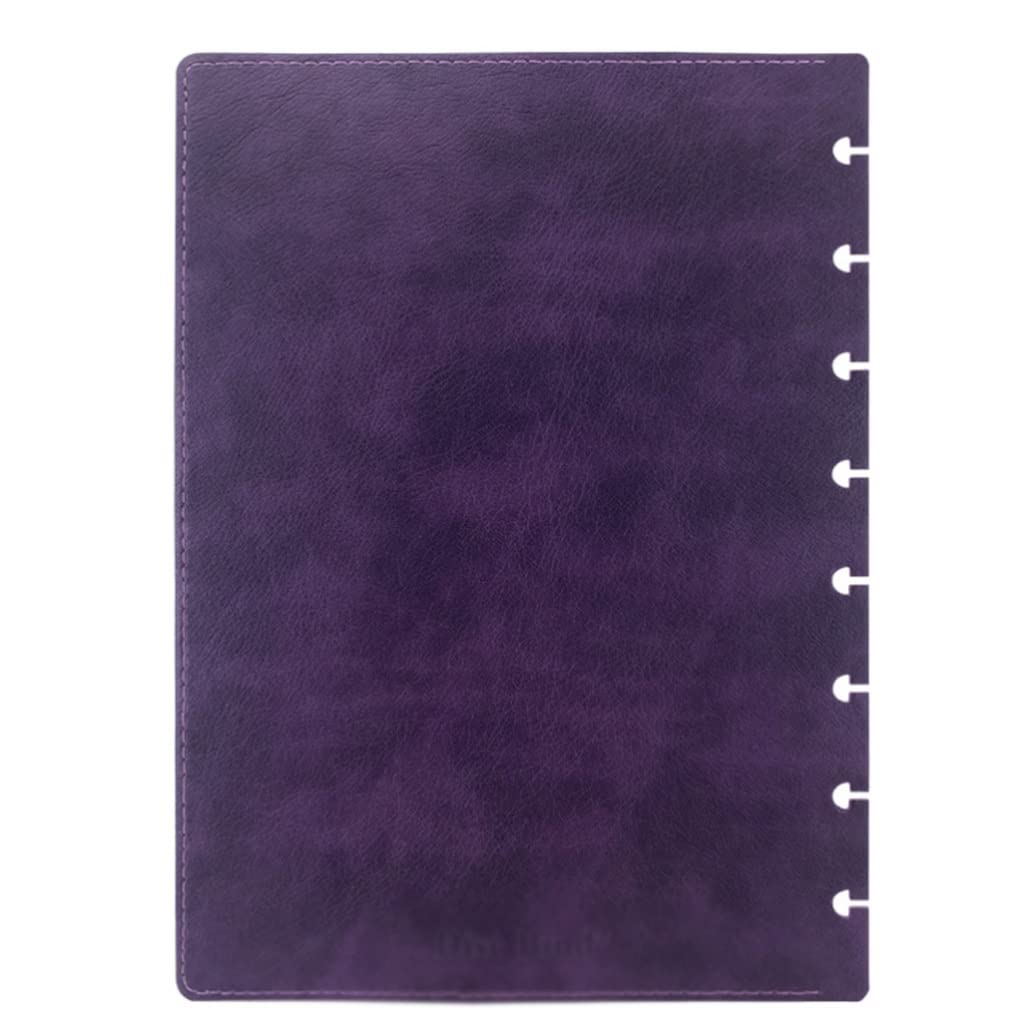 Okładka notesu z dziurką w kształcie grzybka PU Okładka notesu z luźnymi kartkami Okładka notesu DIY Agenda Planner Notatniki i s (B A5)