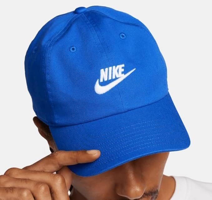 Nike Club Swoosh Cap/w Adjustable Strap - Unisex (US, Alpha, Medium, Large, H86 Royal)