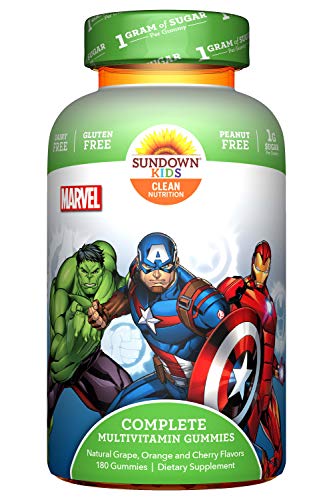 Sundown Kids Marvel Avengers Complete Multivitamin, 180 Gummies (Packaging may Vary) Sundown Kids Marvel Avengers Complete Multivitamin, 180 Gummies (Packaging may Vary)
