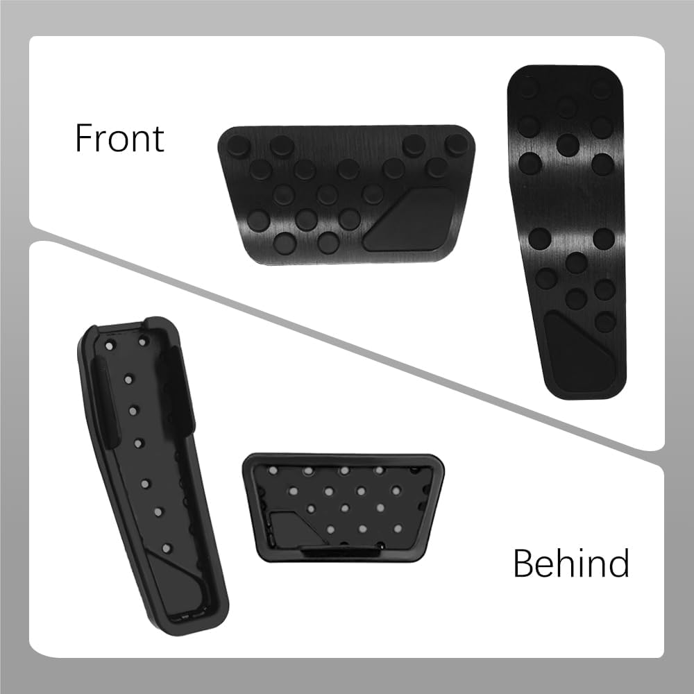 Car Pedal Cover Fit for Dodge Challenger 2008-2023 Charger 2011-2023 Chrysler 300 300C 2009-2019, No Drilling Aluminum Brake and Accelerator Pedal Covers, Nonslip Car Pedal Pads - Image 5