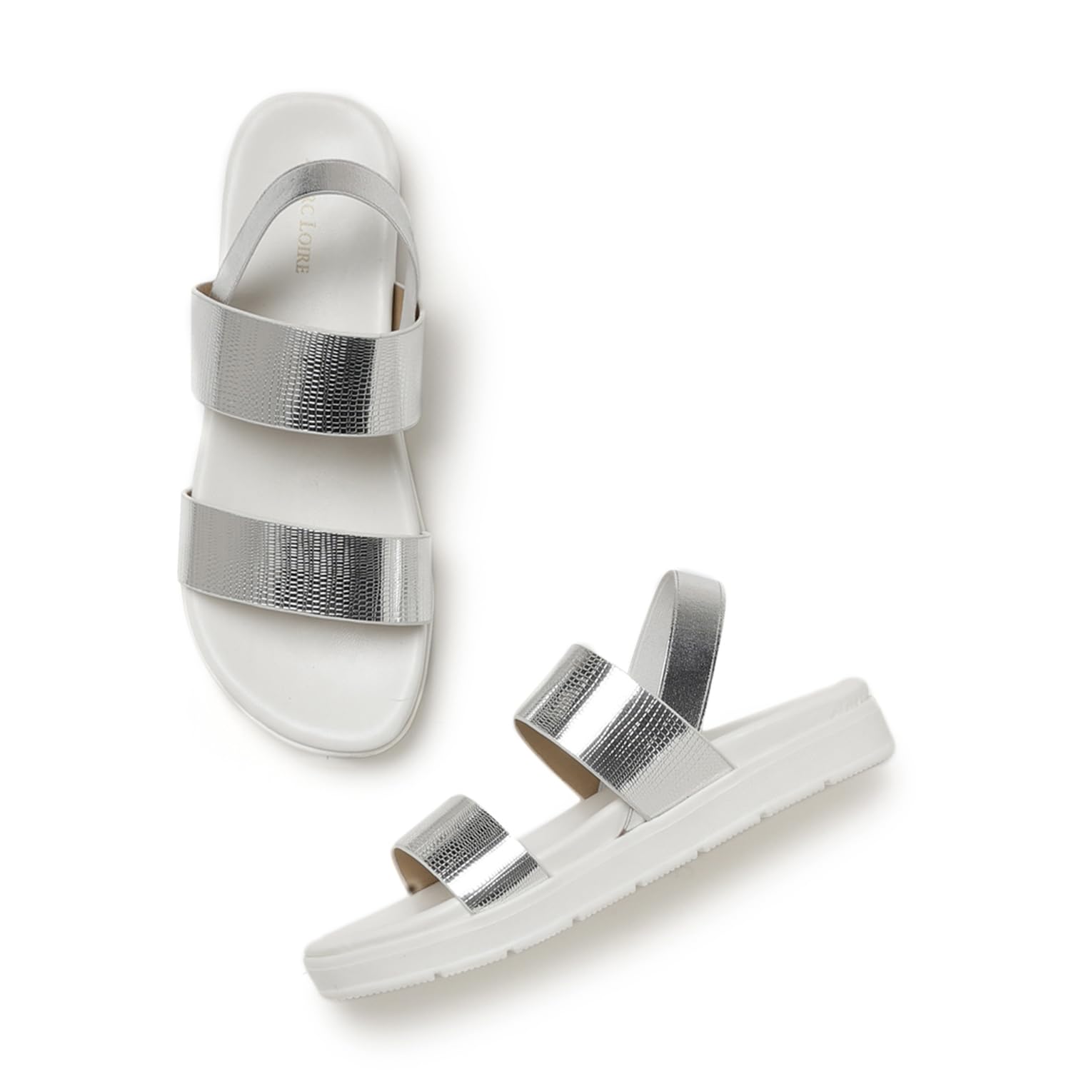 Marc Loire Women Embellished Platform Heel Fashion Sandal with Adjustable Ankle Strap (Silver, 3) (B0CYH1MDV6) Amazon Price History, Amazon Price Tracker