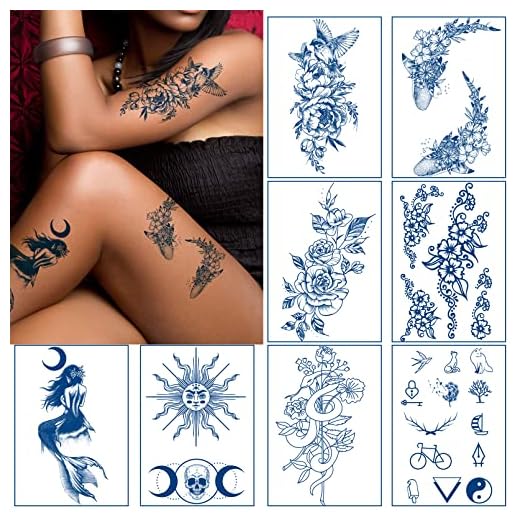 Aresvns Semi-Permanent Tattoos for Women Men and Kids,Realistic Temporary Tattoo Waterproof and Long-Lasting 2 Weeks Christmas Gift
