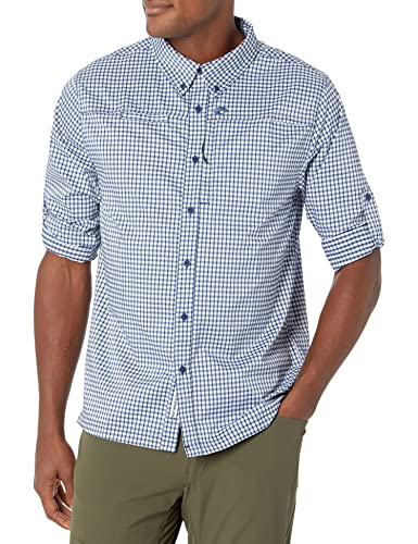Chemise tissée mixte Costa Del Mar à carreaux et manches longues