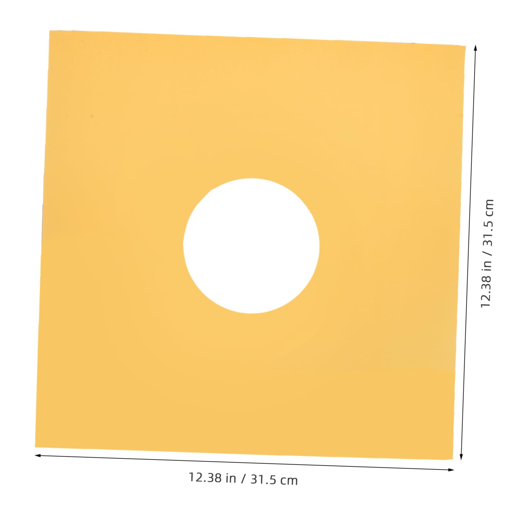 Buste Protettive per Dischi in Vinile in Carta Kraft Gialla, 10 Pezzi, Facili da Usare e Resistenti agli Strappi la Conservazione