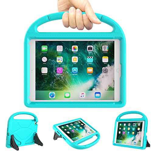 Funda Niños para iPad 9.7 Pulgadas 6.ª/5.ª Generación 2018/2017, TrendGate Funda iPad Air 2   Ligera, a Prueba de Golpes, con Asa y Soporte para iPad Air 2/1, iPad Pro 9.7 Pulgadas   Turquesa