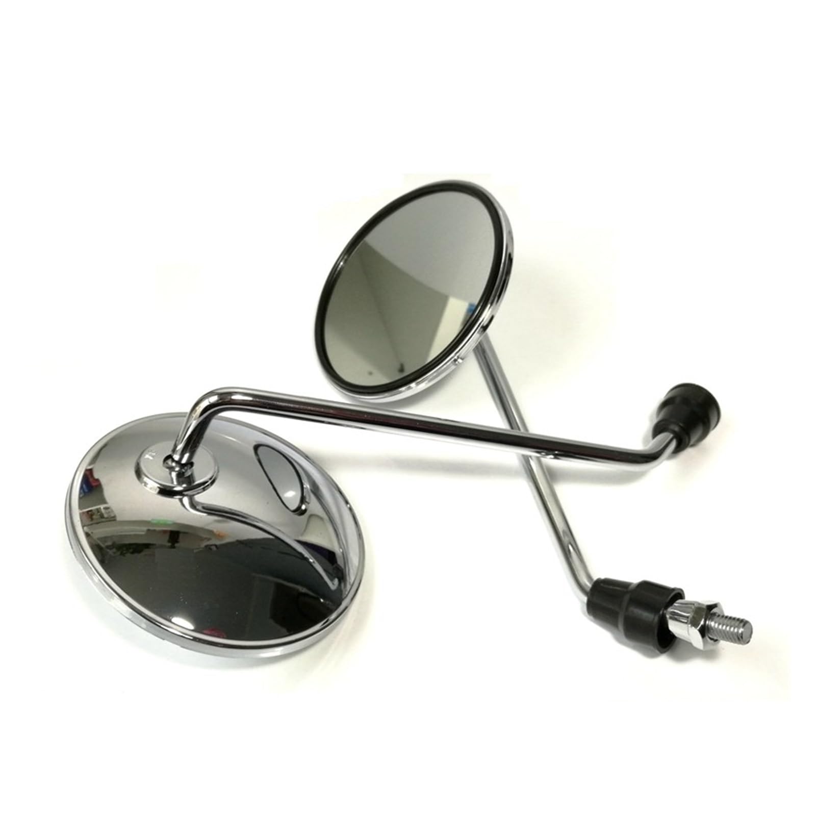 Rétroviseur moto Rétroviseurs Cyclomoteur Rétroviseur Latéral 8mm Rond Moto Rétroviseur Pour Électrique Pour Vélo Rétroviseur 2 Pièces/paire Rétroviseur pour vélo