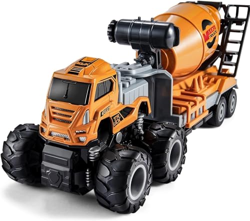 Image of 1:43 Cement Mixer Truck Metal Toys Alloy Diecast Set, Miniature Car Model - Best Birthday Gift for Kids