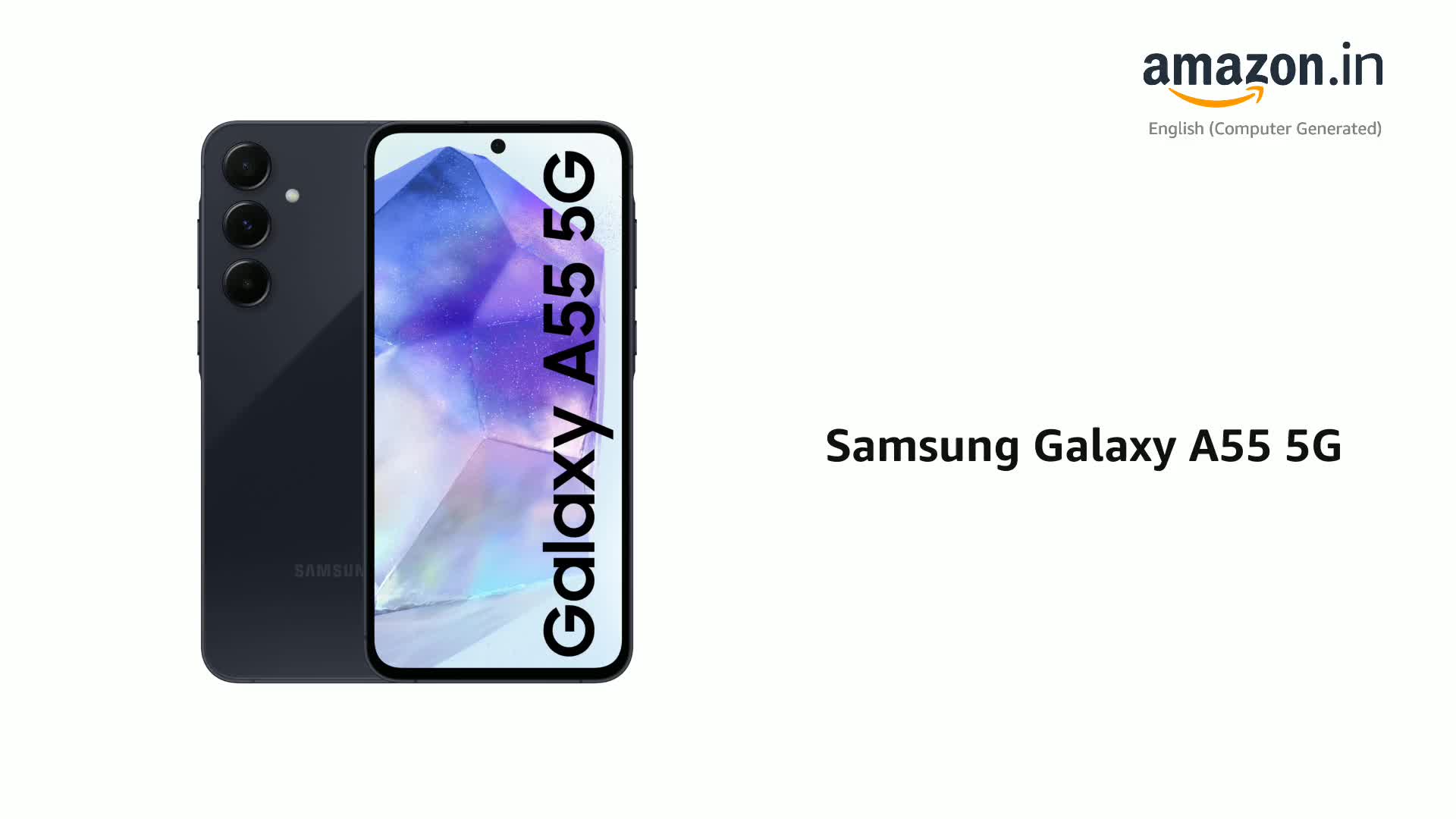 Samsung Galaxy A55 5G (Awesome Navy, 8GB RAM, 128GB Storage) | AI