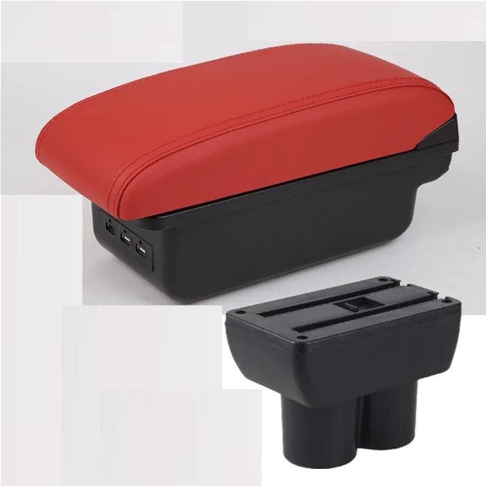 Noheeu B Red 3Usb Auto Armrest Box 1999-2018 Special Retrofit Parts Car Center Storage With Usb For Jimny