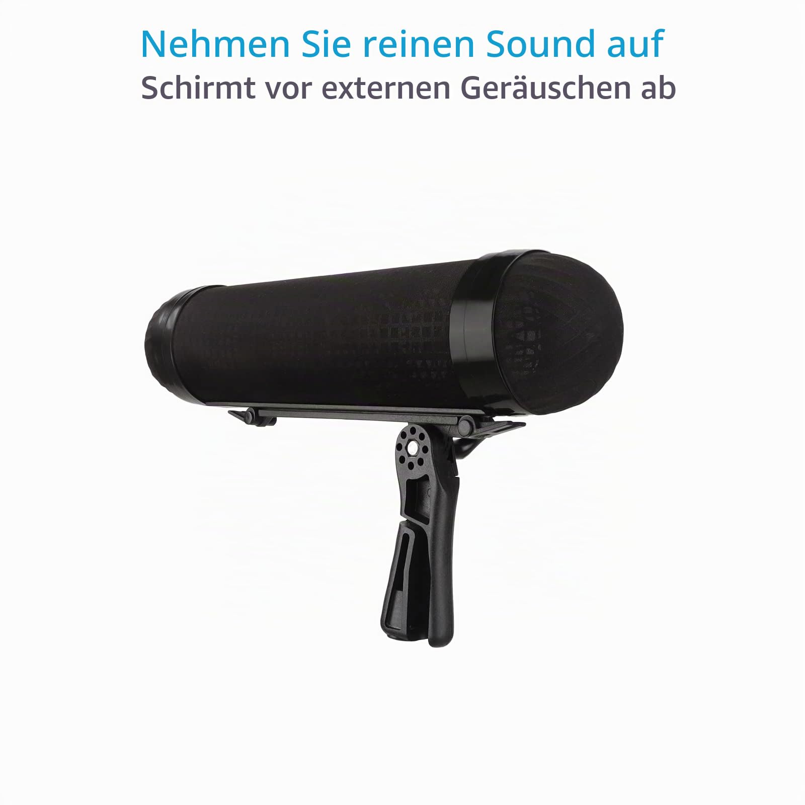 PROAIM BMP40 R Blimp Mikrofon-Windschutz für professionelle Aufnahmen | 40 cm Blimp mit Stoßhalterung, Windjammer-Abdeckung und Pistolengriff für klare Audio- und Windgeräuschreduzierung.