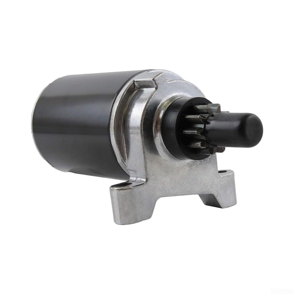 Para Tecumseh 36914 37425 Motor de arranque 12 V en sentido contrario a las agujas del reloj engranaje de piñón de 10 dientes negro compatible con Lester 5747 Stc0023 piezas de cortacésped de motor