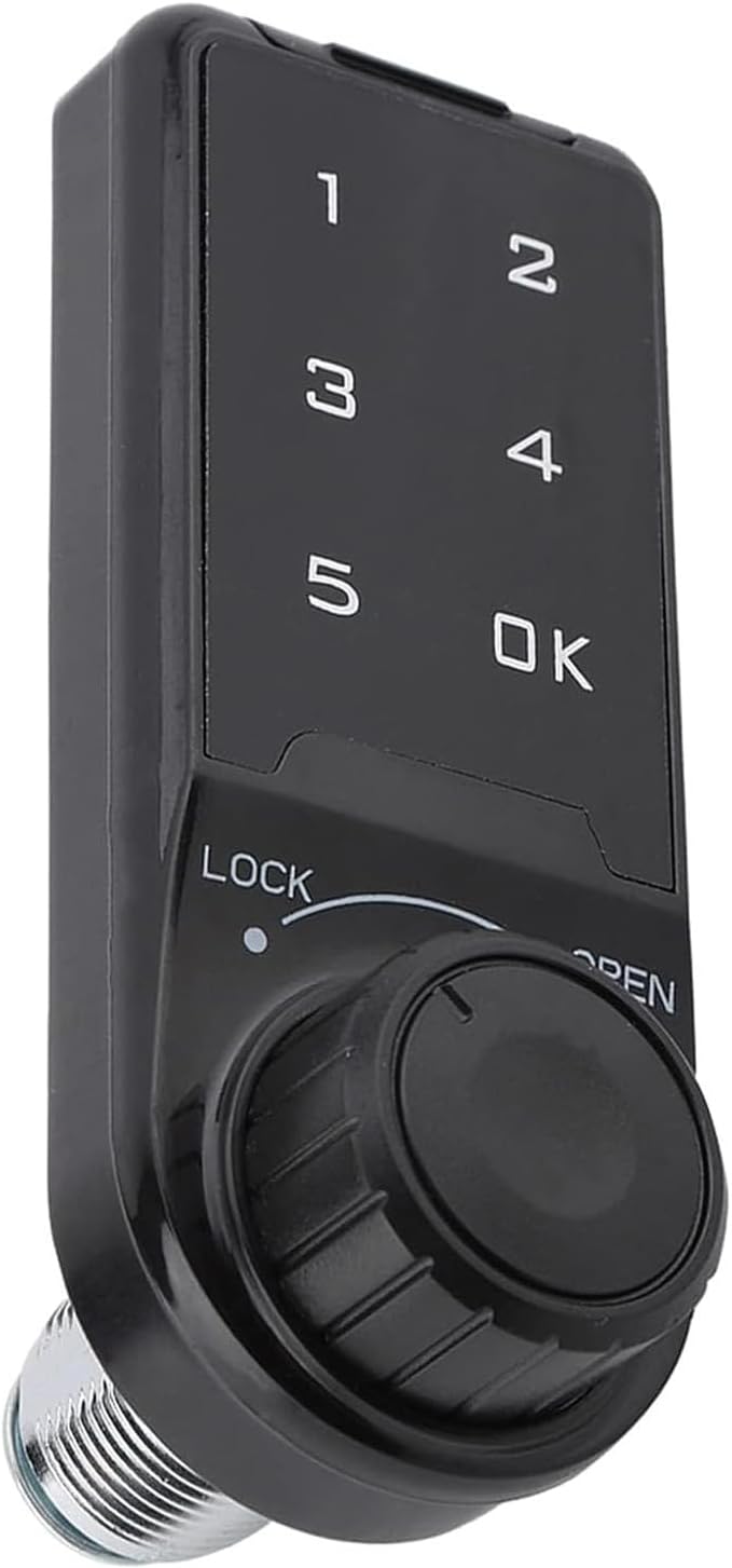 KASTWAVE Electronic Password Cabinet Lock Touch Keypad Password Key Access Lock Digital Electronic Security Cabinet Coded Locker for File Cabinets Wardrobe(L=20)