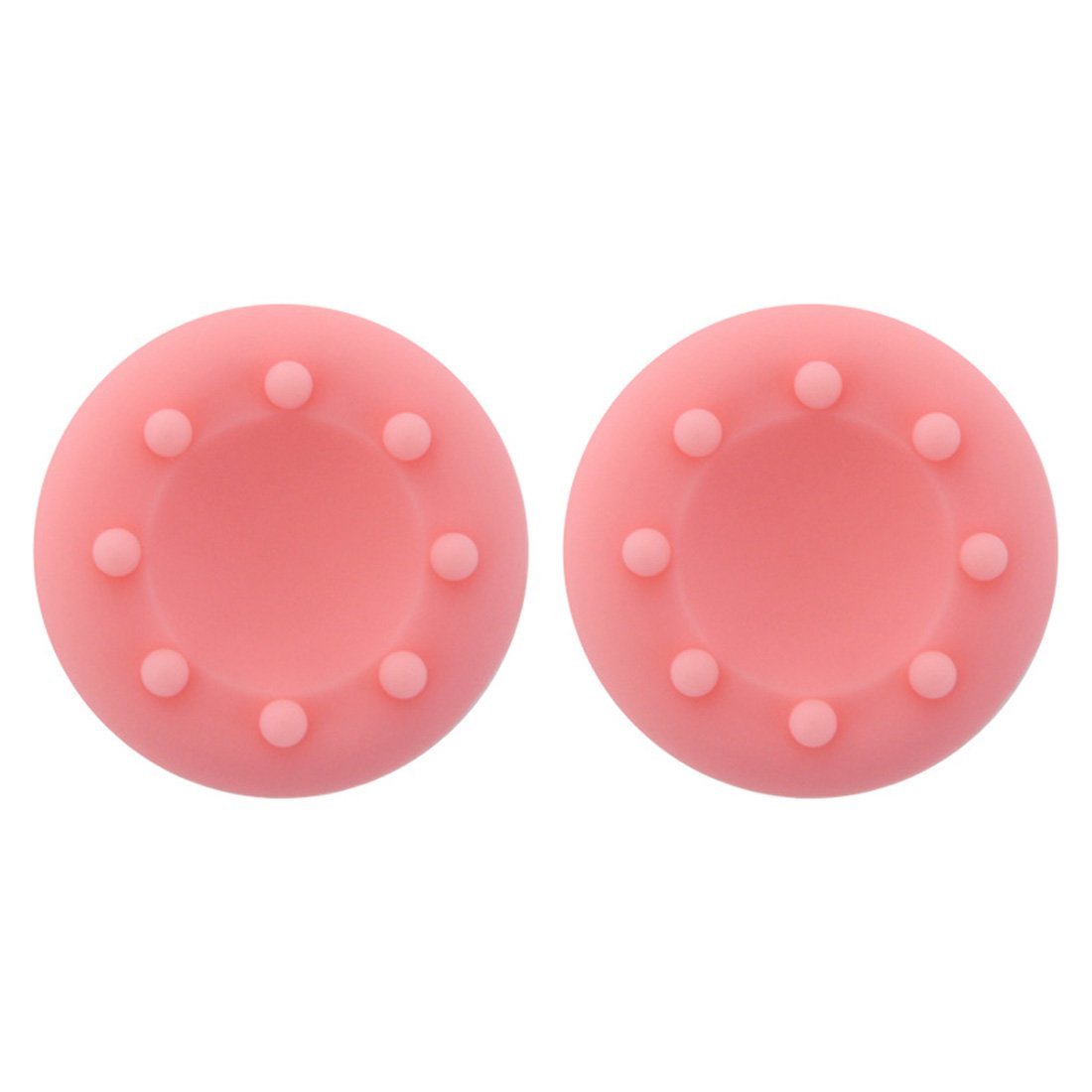 wortek Controller Aufsätze Thumb Grip Control Stick Set Kappe Silikon PS2, PS3, PS4, PS5, Xbox, Xbox 360, Xbox One, Xbox Series X, Nintendo Switch Rosa