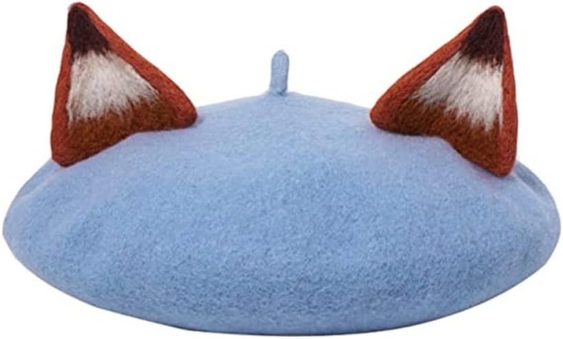 Warm Winter Decorations Women Winter Beret Handmade Adult Size Hat Painter Cap Gift
