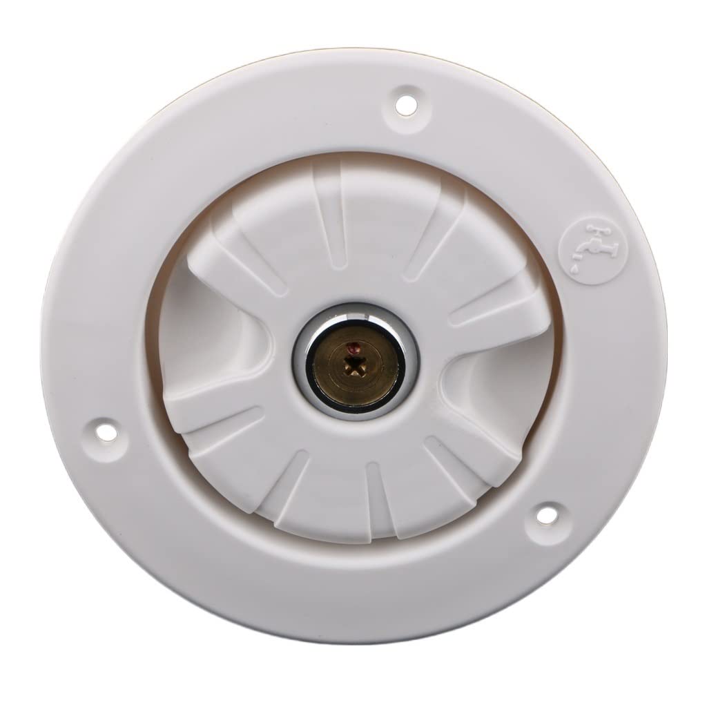 Entrée D'Eau Carrée Pour Camping-Car - Trappe ABS Avec Serrure | Remplissage Par Gravité 166x151mm