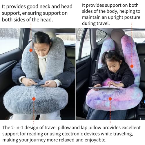 Image of FHSGGP Travel Pillow Car Travel Sleep Support Pillow