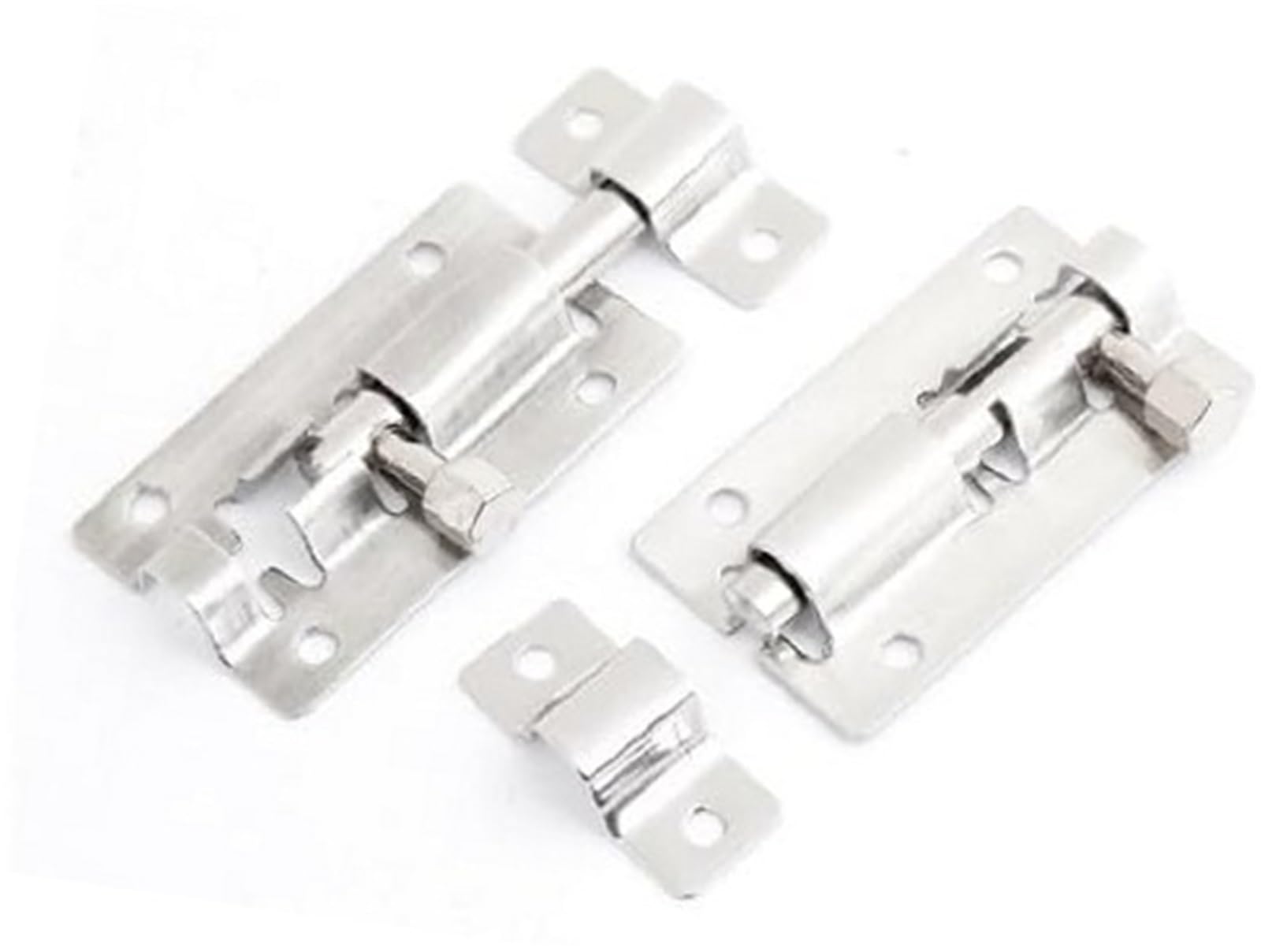 Szwaldaper One Color Auto Door Lock Latch 50Mm Long Metal Slide Barrel Bolt Door Gate Interior Lock Latch 2