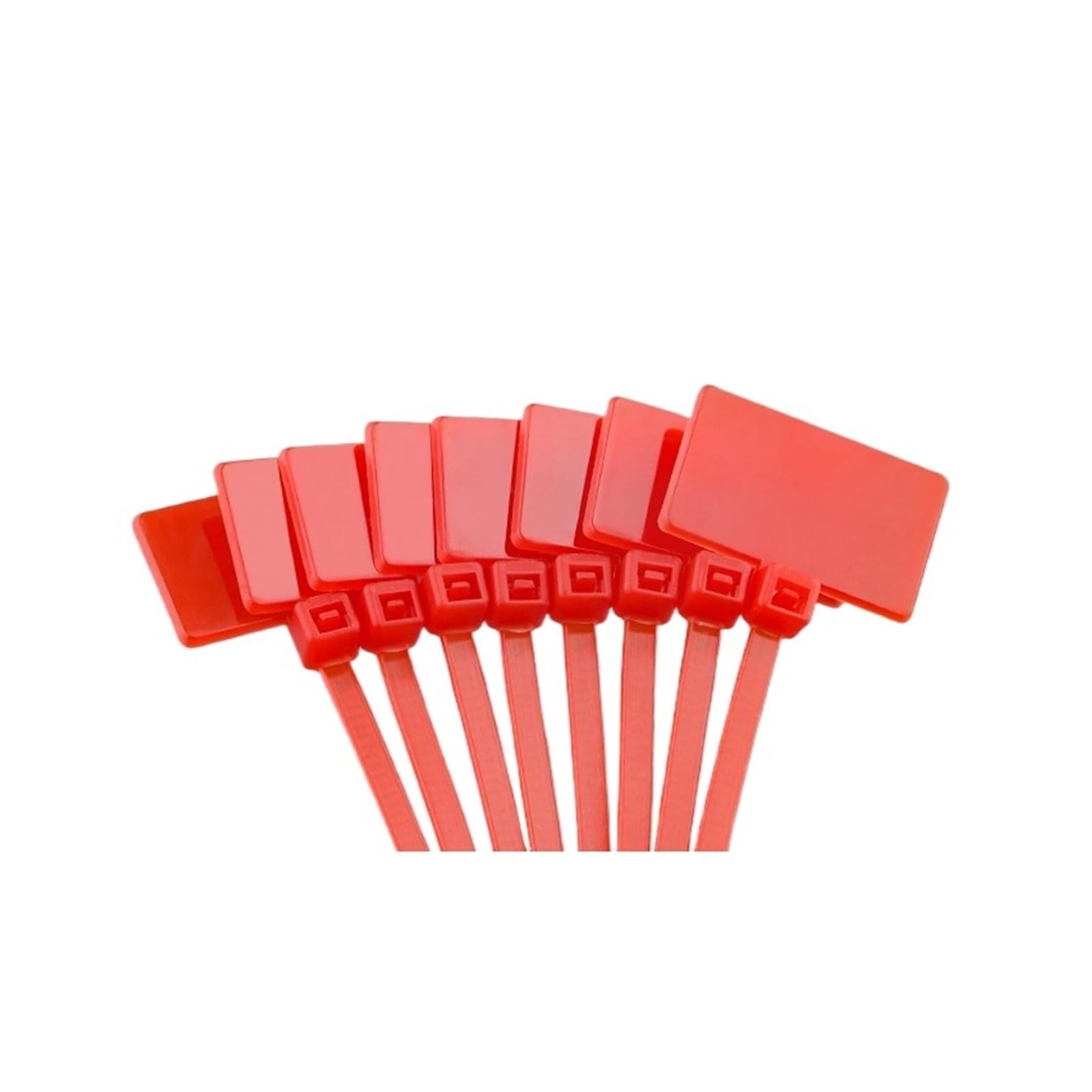 Cable Zip Tie Wire Zip Ties Self-Locking Plastic, Cable Tag Labels Self-Locking Ties 100PCS Multicolor 4x150mm(Red)