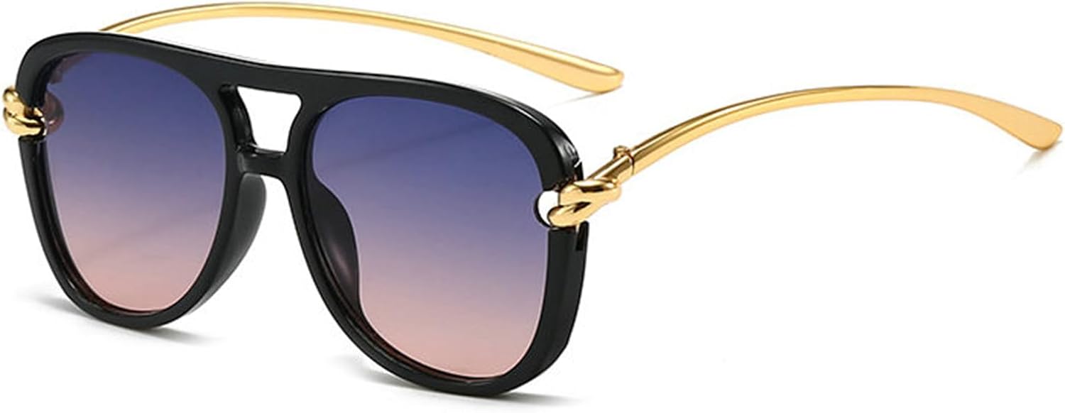 willochra Fashion Double Bridges Pilot Women Luxury Sunglasses Designer Square Hollow Shades UV400 Men Sun Glasses image 2