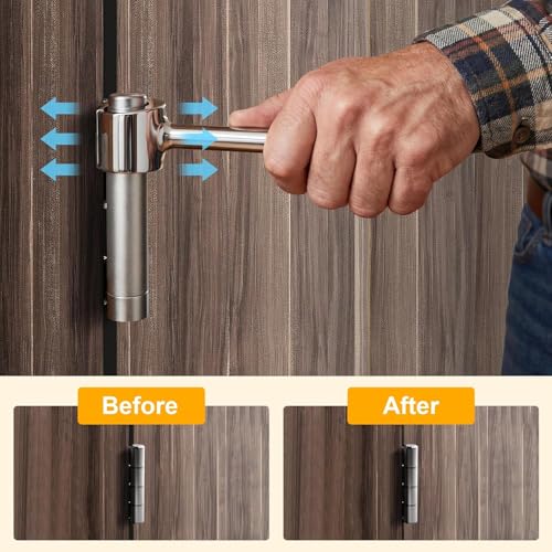 Image of Door Hinge Adjustment Tool for Residential and Commercial, 0.55-0.74 inch Hinge Gap Adjusting Wrench for Door Quick and Efficient Solutions
