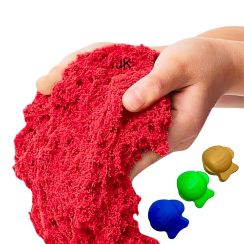 Loty Store Active Sand 500g Red for Kids - Natural Kinetic Sand Kit ...