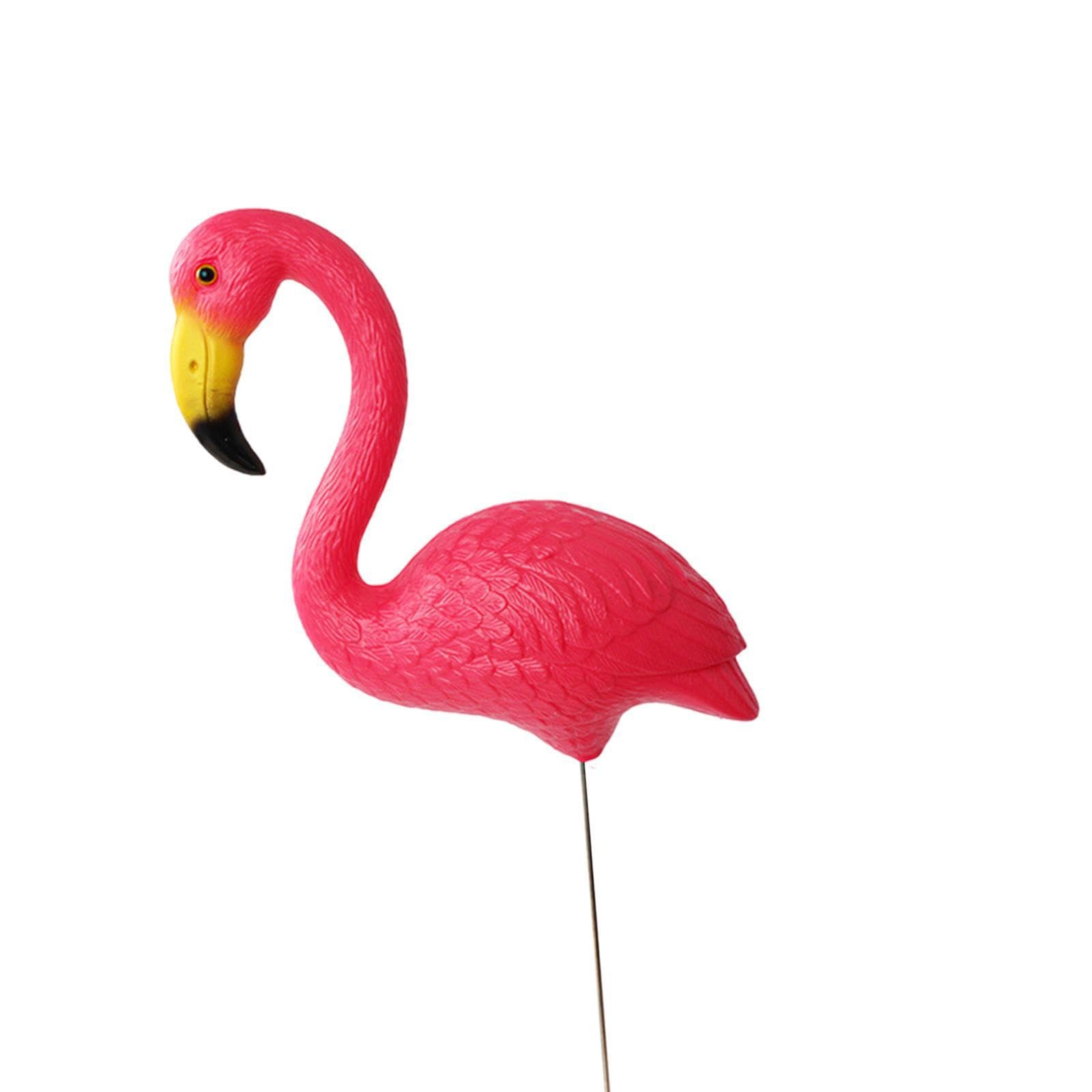 QUXVUIS Whimsical Flamingo Decorative Sculpture For Entryway Or Hallway Display Flowerpot Planter Holiday Decorations Accessories Lawn Flamingo Statue, Pink, 29.5x23cm 36cm