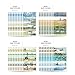 Monolike Wow Bar Sticker Oscar Claude Monet Set - Mini Size Cute Stickers, Square Stickers