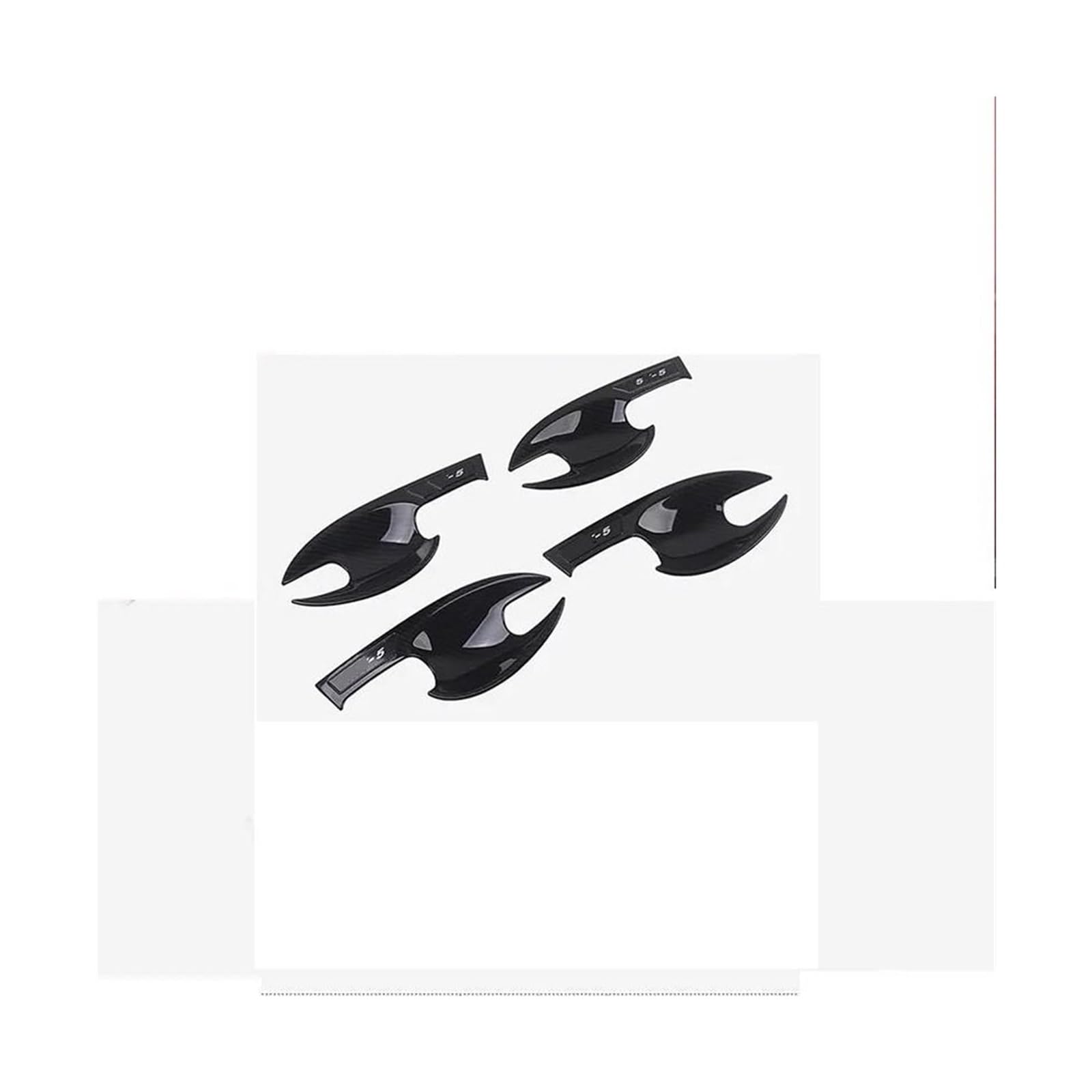 HCKCLMBMZW for Mazda CX-5 CX5 CX 5 KF 2017-2022 Car External Outer Door Handle Bowl Catch Cover Protection Trim Sticker Door Handle Cover(Carbon a)