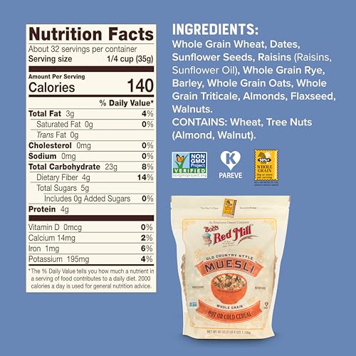 Image of Bob's Red Mill Old Country Style Muesli, 40oz (4 Pack)