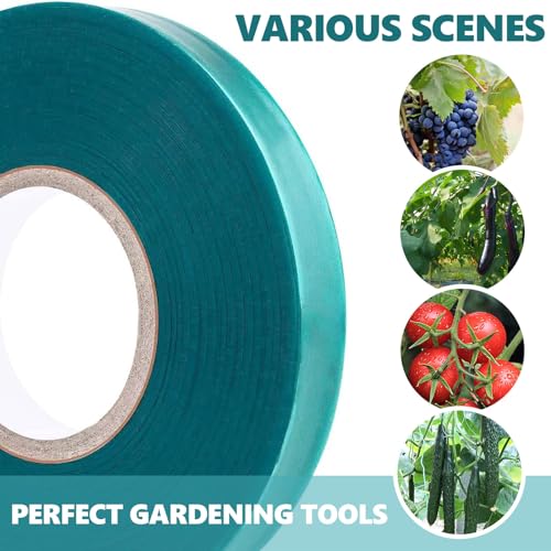 Cinta adhesiva verde para plantas, pack 20 rollos, 2700 pies miniatura 6