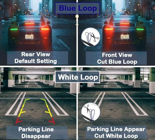 Image of Backup HD Camera Rear Front View License Plate Night Vision Waterproof Compatible with Kenwood Car Radio DDX26BT DDX340BT DDX376BT DDX396 DMX125BT DMX907S DMX7705S DMX7706S DNX6990HD