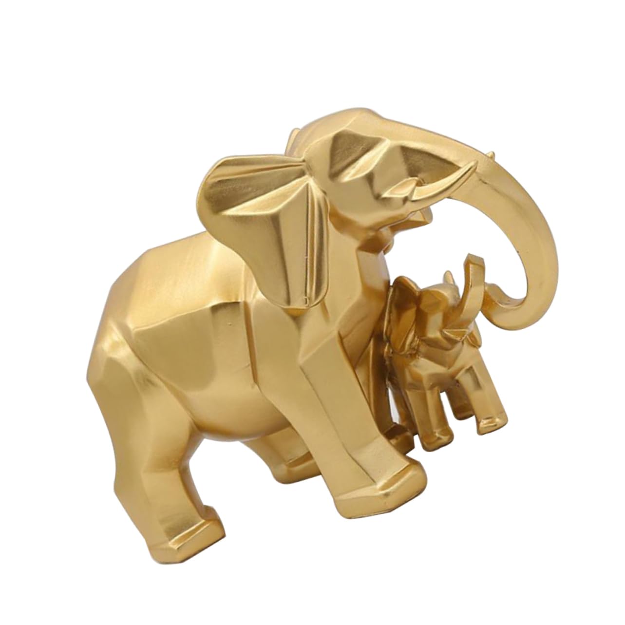 TOPBATHY Decoración Resina Casera Escultura Vívida Escultura Geométrica De Elefante Estatuillas De Elefantes Familiares Escultura Animal Geometrica Recopilación Boda Juguete