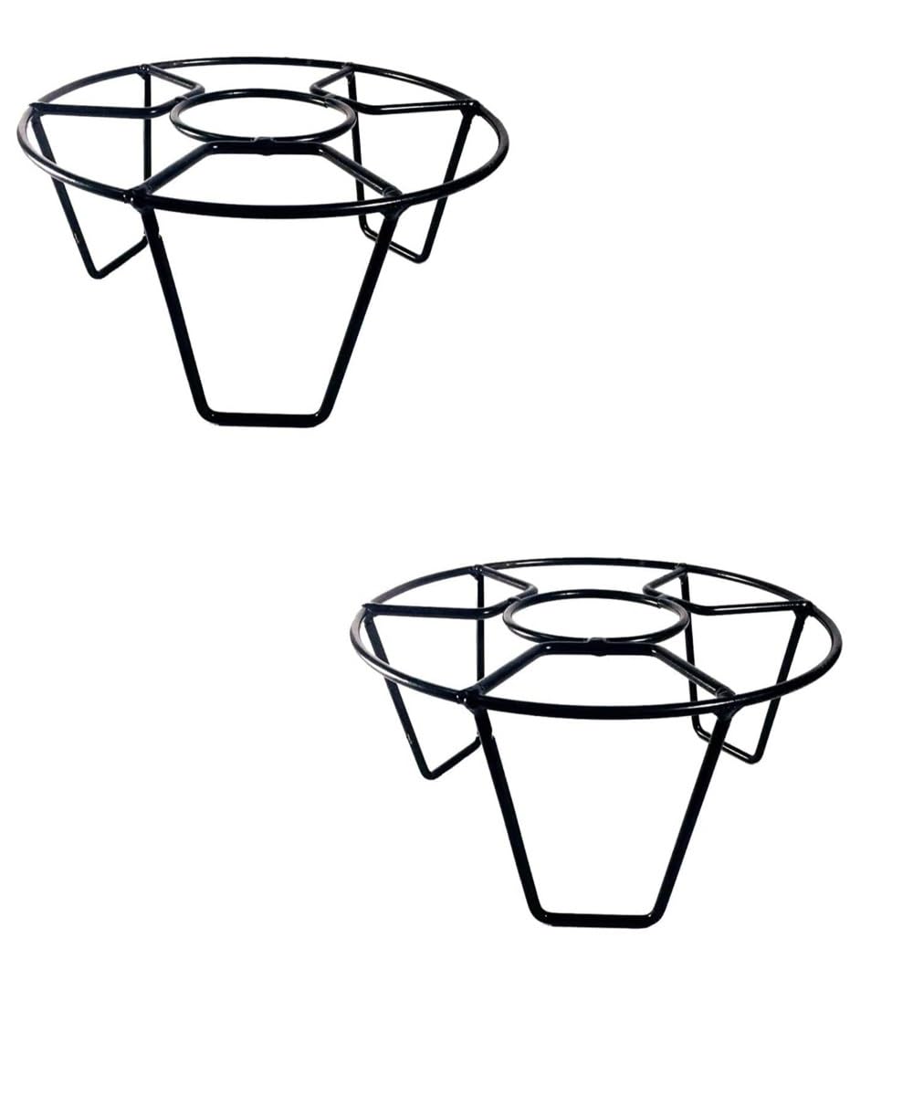 NH10 DESIGNS Rectangular Metal Plant Stand/Pot Stand - 8 inches (Set of 2) for Indoor & Outdoor Gardening Use (Black) (Metal Iron) (NHSP) (B0CLLWLYFH) Amazon Price History, Amazon Price Tracker