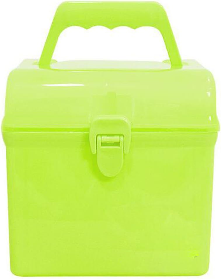 MYtodo Children Double Plastic Medicine Storage Box (Green